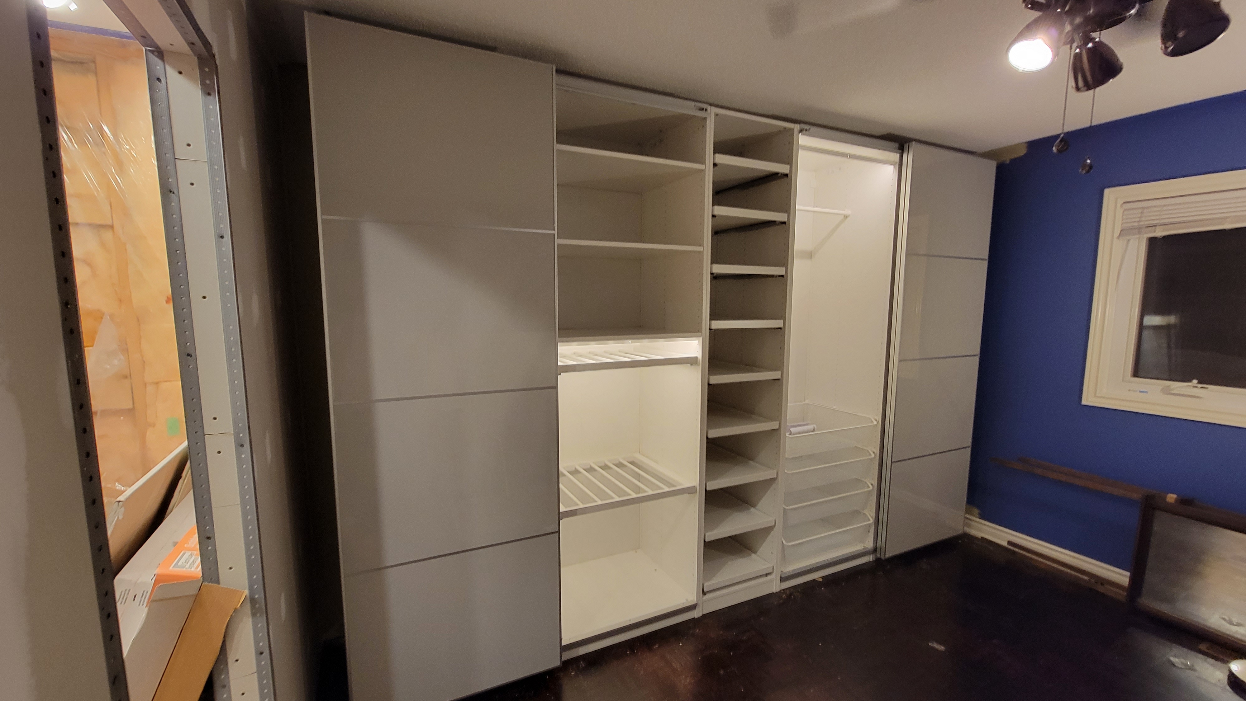 Wardrobe with Sliding Glass Doors